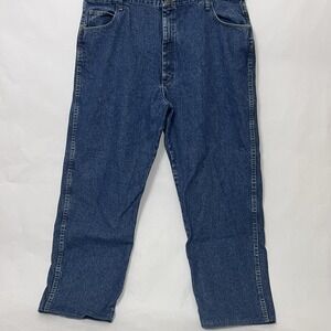 Bulwark Jeans Flame‎ Resistant FR Blue Denim Straight Leg Pants Men Size 44x32